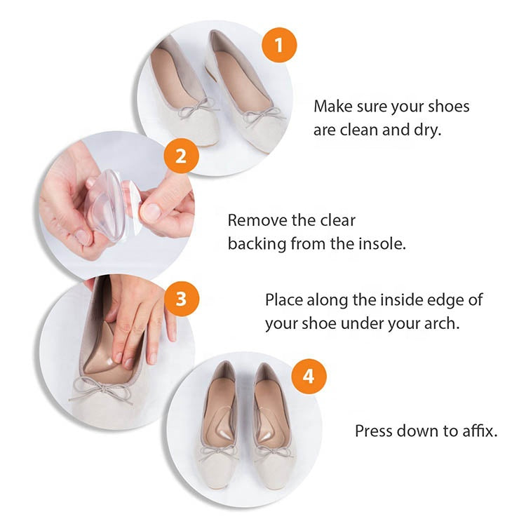 Arch Support Shoe Insert for Flat Feet Plantar Fasciitis Insoles Relieve Pain for Women and Men